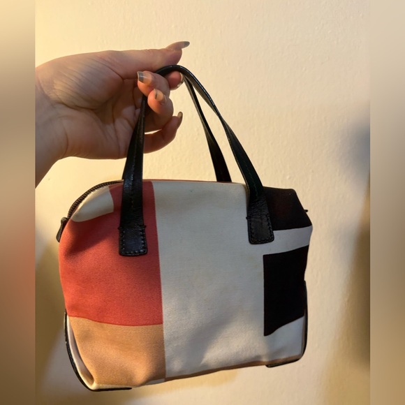 Bally Handbags - Bally Multicolor mini Satchel with Black Handles